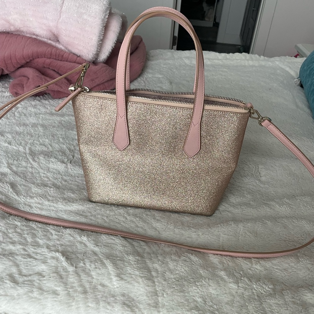 Kate Spade Lola bag in pink glitter - Picture 3 of 8